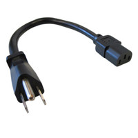 

Comprehensive 10' Standard PC Power Cord, NEMA 5-15P to IEC 60320-C13, 14/3 SJT, Black