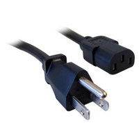 

Comprehensive 15' Standard PC Power Cord, NEMA 5-15P to IEC 60320-C13, 16/3 SJT, Black