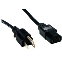 

Comprehensive 25' Standard PC Power Cord, NEMA 5-15P to IEC 60320-C13, 18/3 SVT, Black