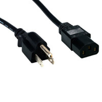 

Comprehensive 3' Standard PC Power Cord, NEMA 5-15P to IEC 60320-C13, 18/3 SVT, Black