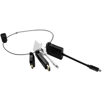 

Comprehensive Adapter Ring with 4x Adapters, Includes Mini-DisplayPort, DisplayPort, Apple Lighting and USB-C Adapter