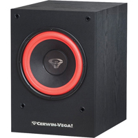 

Cerwin Vega SL-10S 10" Powered Subwoofer, 28Hz-150Hz, 212W Peak, Single