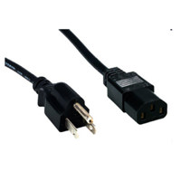 

Comprehensive 6' Shielded PC Power Cord, NEMA 5-15P to IEC 60320-C13, 18/3 SVT, Black