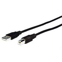 

Comprehensive Standard Series Premium USB 2.0 A to B Cable, 6', Black Matte.