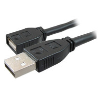

Comprehensive 40' Pro AV/IT Active Plenum USB A Male to A Female Cable for USB 2.0 or 1.1 Devices Webcams/Interactive Whiteboards/Printers