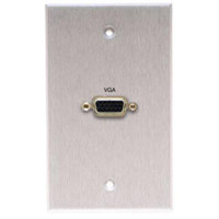 

Comprehensive Single Gang Wallplate, HD15 Female(1)-Passthru, Anodized Clear