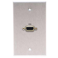 

Comprehensive Single Gang Wallplate, HD15 Female(1)-Passthru, Stainless