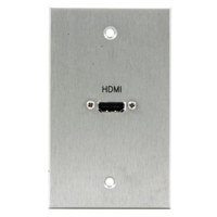 

Comprehensive Single Gang Wallplate, HDMI Female(1) passthru, Anodized Black