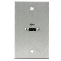

Comprehensive Single Gang Wallplate, HDMI Female-Passthru, Stainless Ivory