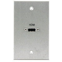 

Comprehensive Single Gang Wallplate, HDMI Female(1) passthru, Stainless White