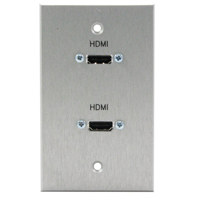 

Comprehensive Single Gang Wallplate, HDMI Female(2) passthru, Kydex White