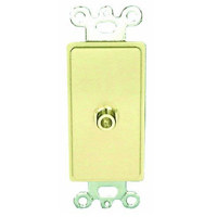 

Comprehensive Single Gang Wallplate Style Insert with RF(1)-Passthru, White Decora