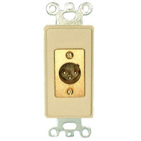 

Comprehensive Single Gang Wallplate Style Insert with XLRM-Solder, White Decora