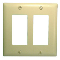 

Comprehensive Double Gang Wall Plate Cover, White Decora