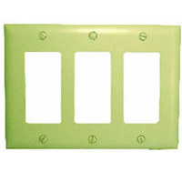 

Comprehensive Triple Gang Wall Plate Cover, Ivory Decora