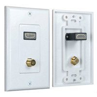 

Comprehensive 1 Port with F Connector HDMI Wallplate