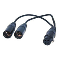 

Comprehensive 1' XLR Jack to Two XLR Plugs Audio Adapter Cable