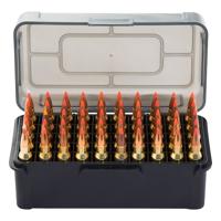 

Caldwell AR Mag Charger Flip-Top Ammo Box, Holds 50-Rounds 204 Ruger/223 Remington, Black and Smoke, 5 Pack