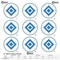 

Caldwell 16" High Contast Blue 9 Diamond Sight-In Target, 10 Sheets
