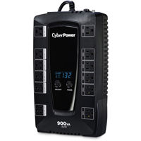 

CyberPower Intelligent LCD AVRG900LCD 12 Outlet 900VA 480W Surge Protection and Battery Backup UPS System