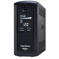 

CyberPower CyberPower CP1000AVRLCD Intelligent LCD Series Computer Battery Backup, 1000VA / 600W UPS, 9 Outlets / USB & Serial Ports