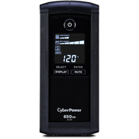 

CyberPower CP850AVRLCD Intelligent LCD Series Computer Battery Backup, 850VA / 510W UPS, 9 Outlets / USB & Serial Ports