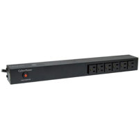 

CyberPower 15A 14-outlet (6 Front and 8 Rear)1U Rack Mount Basic Power Distribution Unit, 120V Output, NEMA 5-15R