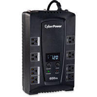 

CyberPower CP600LCD Intelligent LCD 600VA / 340W Simulated Sine Wave UPS, 8 Outlets / USB Port