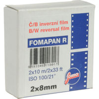 

Foma Fomapan R100 Double Standard 8mm Black and White Reversal Film, 10m / 32.81' Roll