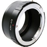 

DLC Lens Mount Adapter for Mounting Contax / Yashica Mount Lenses on Sony NEX Cameras