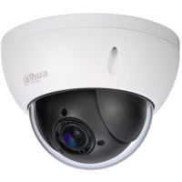 

Dahua 22204UENI 2MP Starlight Indoor/Outdoor Day & Night Mini PTZ Dome Network Camera, 4x Optical Zoom, 1920x1080, 30fps, Vandal Resistance, PoE