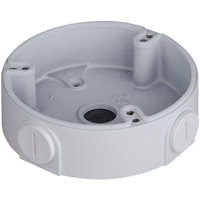

Dahua PFA136 4.3x1.3" Aluminum Junction Box for Dome Cameras, Supports 2.20 Lbs, White