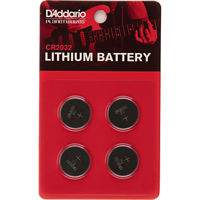 

D'Addario CR2032 Lithium Battery, 4-Pack