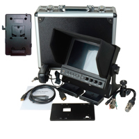 

Delvcam DELV-WFORM-7 7" Camera-Top IPS LED Monitor with V-Mount Battery Plate and Video Waveform, 1280x800, HDMI/BNC