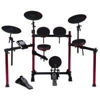 

Ddrum DD Beta Pro Complete Electronic Drum Set, Includes 3 Sided Rack System, 8.5" Triple Zone Snare, 8.5" Dual Zone Tom Pads, 12" Triple Zone Ride Cymbal, 12" Dual Zone Crash Cymbal, Hi Hat Pad with Continuous Hi Hat Functions & Headphones