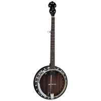 

Dean Guitars Backwoods 2 Pro 5-String Semi-Acoustic Banjo with Pickup, 21 Frets, C Shape Neck, Black Walnut Fretboard, Gloss Natural