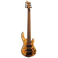 

Dean Guitars Edge Select Electric Bass Guitar, Pau Ferro Fretboard, Burled Poplar Satin Natural