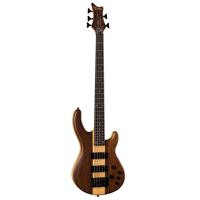 

Dean Guitars Edge Pro 5-String Electric Bass Guitar, Ebony Fretboard, Walnut Satin Natural