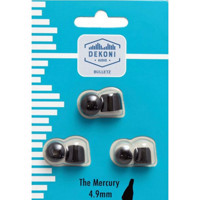 

Dekoni Audio The Mercury Premium Memory Foam Isolation Earphone Tips, Black, 4.9mm, 3-Pack