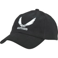 

Dean Guitars Hat/Cap: White Logo - Black Guitar