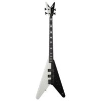 

Dean Guitars Michael Schenker Standard V 4 String Electric Bass, Black & White
