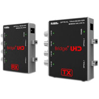 

Digital Forecast Bridge UHD 4K Optical Transmitter and Receiver, 4x 3G-SDI Transmitter Input and 4 Channel Receiver Output, Up to 6.2mil