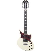 

D'Angelico Guitars Premier Bedford Offset Solid Body Electric Guitar, Ovangkol Fingerboard, Antique White