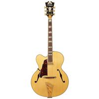 

D'Angelico Guitars Excel EXL-1 2018 17" Single Cutaway Hollowbody Left Handed Electric Guitar, Pau Ferro Fingerboard, Natural