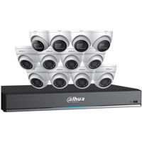 

Dahua C7168E124 HDCVI Security System Includes 8x 5MP Cameras and 4x 4K Eyeball Cameras with 16-Channel 4K Penta-Brid DVR, 4TB HDD