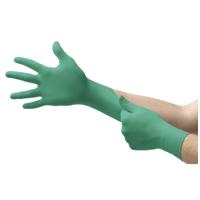 

DiVal TouchNTuff Disposable Nitrile Gloves, Medium, Green, 100-Gloves