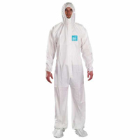 

DiVal Microchem 2000 Coverall with Hood and Boots, XXXL, 25/Case, White