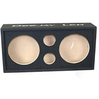 

Deejay LED Twin Empty Enclosure for 2x 10" Woofer and 2x Tweeter, Black