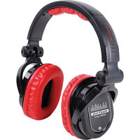 

DJ Tech EDJ-500 DJ Chris Garcia Professional Headphones with 1/4" Adapter with 1/8" Adapter, Red