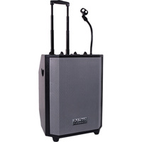 

DJ Tech iBoost 101 1500 Watts Portable DJ PA System with Dual iPod Docking Station and 2-Channel Mixer, Includes Gooseneck Microphone Mount